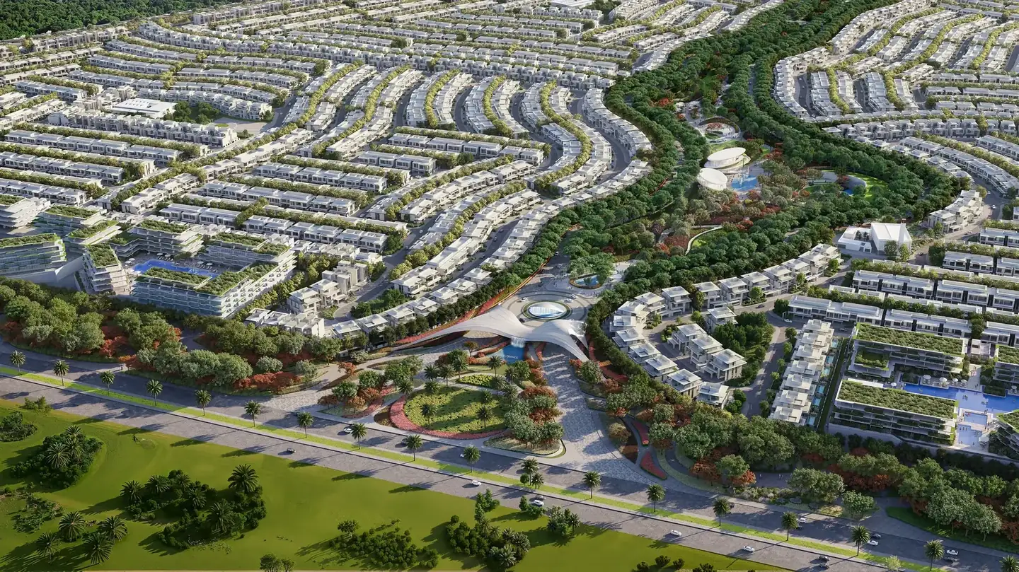 Azizi Florence from the air, Sharjah (artist's impression)