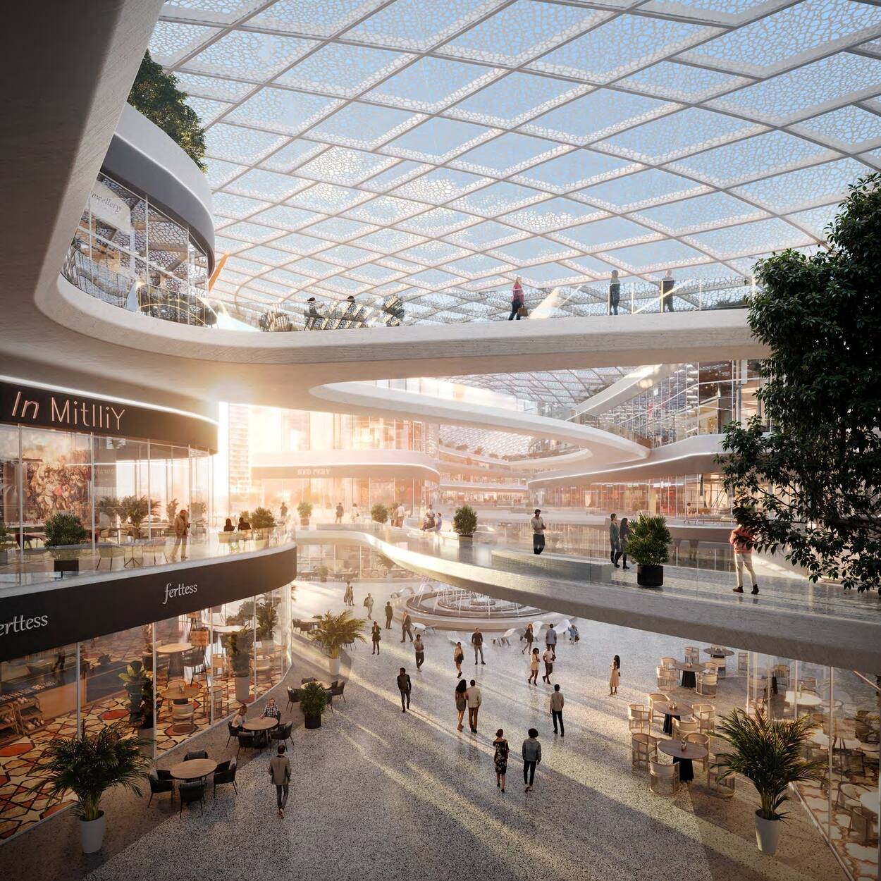 Interior of the Florence community mall